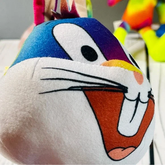 The Toy Factory Looney Tunes Bugs & Tweety Tie Die Plush - Picture 6 of 9